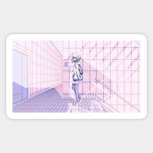 The girl will go out. Sticker